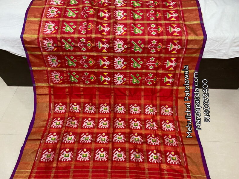 Pure Silk Rajkot Patola Saree - Image 3