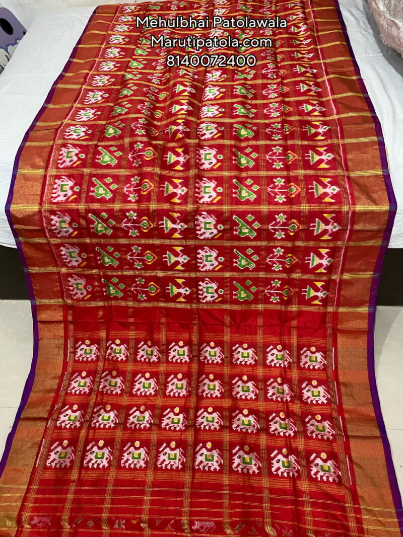 Pure Silk Rajkot Patola Saree - Image 2