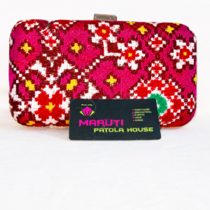 Rani Pink Patan Patola Clutch